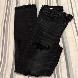 American eagle destroyed skinny jeans size 10 long